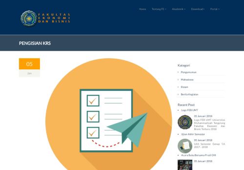 
                            4. Pengisian KRS - Penetapan Libur Tahun Baru | Fakultas Ekonomi dan ...