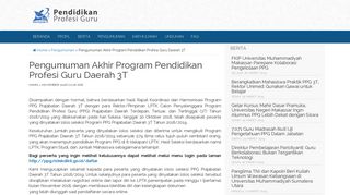 
                            11. Pengumuman Akhir Program Pendidikan Profesi ... - PPG Ristekdikti