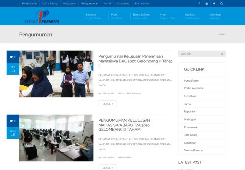 
                            6. Pengumuman Archives | STIKes PERINTIS