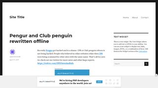 
                            9. Pengur and Club penguin rewritten offline – Site Title
