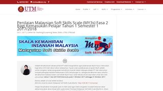 
                            5. Penilaian Malaysian Soft Skills Scale (MY3s) Fasa 2 Bagi ...