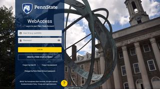 
                            13. Penn State WebAccess Secure Login: