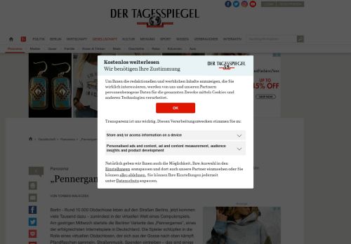 
                            8. „Pennergame“ – ein Internetspiel erreicht Berlin - Panorama ...