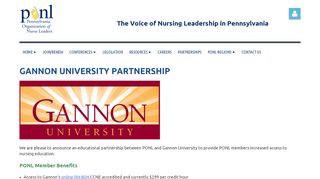 
                            10. Pennsylvania Organization of Nurse Leaders - Gannon University