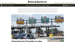 
                            12. Pennsylvania Turnpike to raise tolls 6 percent again in January ...