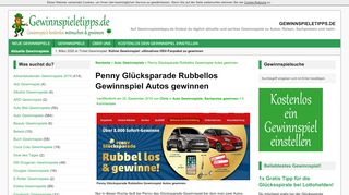 
                            4. Penny Glücksparade Rubbellos Gewinnspiel Autos gewinnen