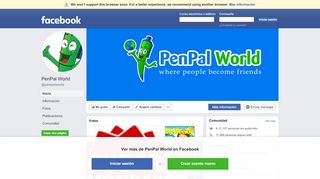 
                            9. PenPal World - Inicio | Facebook
