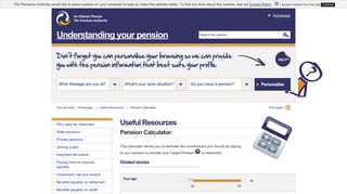 
                            11. Pension Calculator - The Pensions Authority