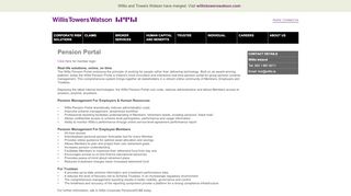 
                            2. Pension Portal - Willis Towers Watson