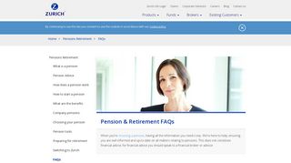 
                            12. Pension & Retirement FAQs | Zurich Life