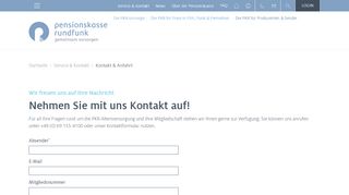 
                            2. Pensionskasse Rundfunk - Kontakt & Anfahrt