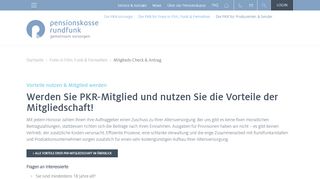 
                            6. Pensionskasse Rundfunk - Mitglieds-Check & Antrag