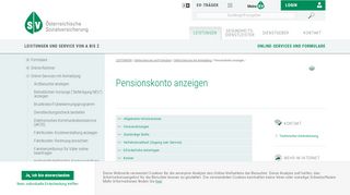 
                            3. Pensionskonto anzeigen - Sozialversicherung