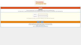 
                            11. Pensionsmyndigheten / Focus - LogIn