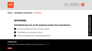 
                            4. Pensionsopsparingen er det, du skal leve af som ... - AP Pension