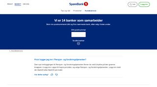 
                            9. PENSJON Hvor logger jeg inn i Pensjon- og ... - SpareBank 1