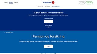 
                            5. Pensjon og forsikring - SpareBank 1