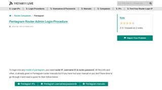 
                            7. Pentagram Router Admin Login Procedure - 19216811.live