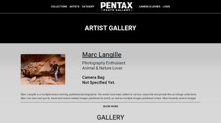 
                            5. PENTAX : PENTAX Photo Gallery artist page