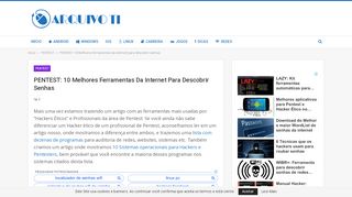 
                            13. PENTEST: 10 Melhores ferramentas da internet para descobrir senhas