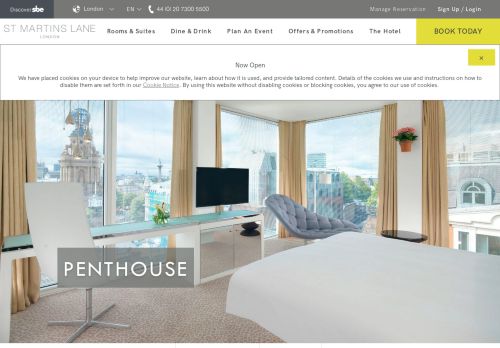 
                            11. Penthouse, Boutique Hotel London - St Martins Lane Hotel