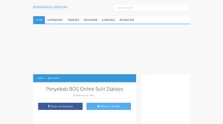 
                            5. Penyebab BOS Online Sulit Diakses - Portal Bendahara BOS
