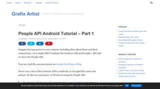 
                            7. People API Android Tutorial - Part 1 - Grafix Artist - Suleiman Ali Shakir