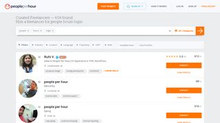 
                            2. People Hours Login - PeoplePerHour