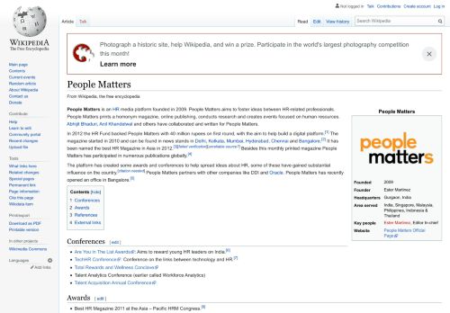 
                            10. People Matters - Wikipedia