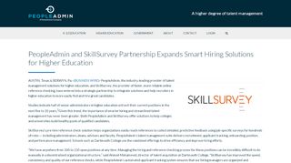 
                            13. PeopleAdmin and SkillSurvey Partnership Expands Smart Hiring ...