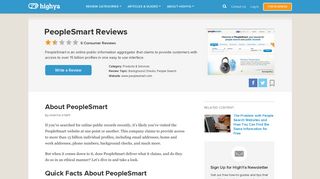 
                            5. PeopleSmart Reviews - Is it a Scam or Legit? - HighYa