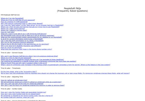 
                            12. PeopleSoft FAQs