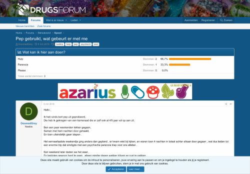 
                            13. Pep gebruikt, wat gebeurt er met me | DrugsForum