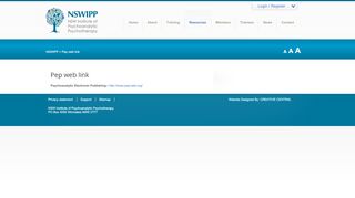 
                            4. Pep web link - nswipp