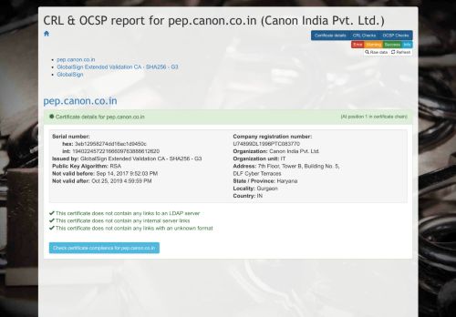 
                            6. pep.canon.co.in (Canon India Pvt. Ltd.)