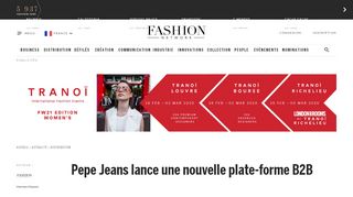 
                            5. Pepe Jeans lance une nouvelle plate-forme B2B - Actualité ...