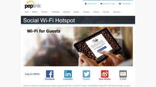 
                            6. Peplink Social Wi-Fi Hotspot