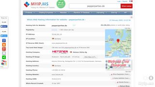 
                            12. Pepperparties.de - Hetzner Online Ag, Germany - Myip.ms