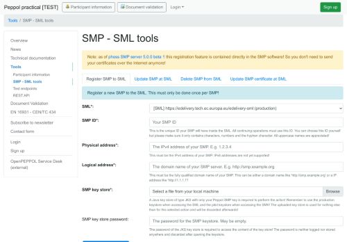 
                            7. PEPPOL practical - SMP - SML tools