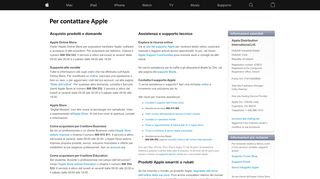 
                            10. Per contattarci - Apple (IT)