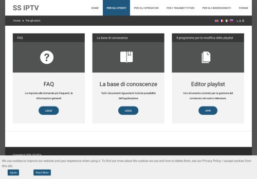 
                            1. Per gli utenti - SS IPTV