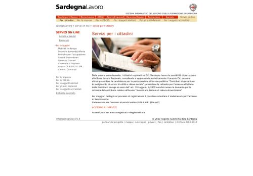 
                            4. Per i cittadini - SardegnaLavoro - Home page