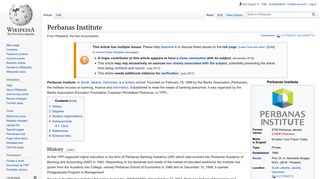 
                            7. Perbanas Institute - Wikipedia