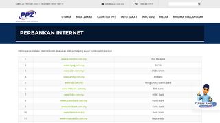 
                            12. Perbankan Internet – Pusat Pungutan Zakat-MAIWP