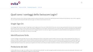 
                            2. Perché è necessario uno Swisscom Login? - Evita