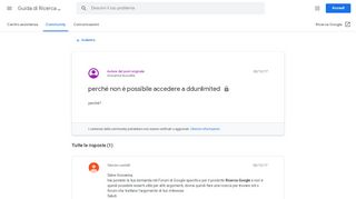 
                            10. perché non è possibile accedere a ddunlimited - Google Product Forums