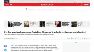 
                            10. Perdeu a senha de acesso ao Portal das Finanças? A solução já ...