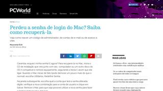 
                            12. Perdeu a senha de login do Mac? Saiba como recuperá-la | PCWorld