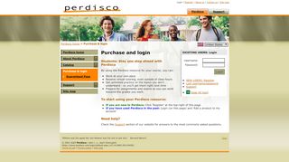 
                            12. Perdisco: purchase and login