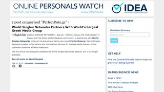 
                            7. PerfectDate.gr - Online Personals Watch